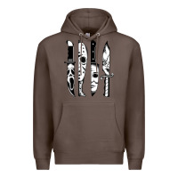 Coffee knives horror movie friday halloween horror goth evil t shirt Premium Hoodie - InspiraDesign
