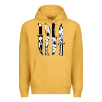 Mustard knives horror movie friday halloween horror goth evil t shirt Premium Hoodie - InspiraDesign