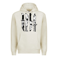 Oatmeal Heather knives horror movie friday halloween horror goth evil t shirt Premium Hoodie - InspiraDesign