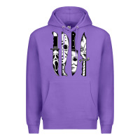 Purple knives horror movie friday halloween horror goth evil t shirt Premium Hoodie - InspiraDesign