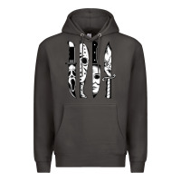 Smoke knives horror movie friday halloween horror goth evil t shirt Premium Hoodie - InspiraDesign