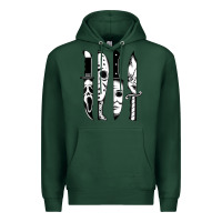 Sports Green knives horror movie friday halloween horror goth evil t shirt Premium Hoodie - InspiraDesign