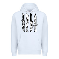 White knives horror movie friday halloween horror goth evil t shirt Premium Hoodie - InspiraDesign