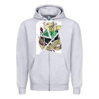 Heather Grey ROLL INITIATIVE Zipper Hoodie - Bettercallsaul