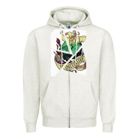 Oatmeal Heather ROLL INITIATIVE Zipper Hoodie - Bettercallsaul