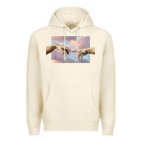 Tofu creation of adam hands aesthetic t shirt Premium Hoodie - InspiraDesign