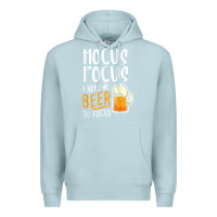 Blue Mist Hocus Pocus I Need Beer To Focus Funny Halloween Witch 1 Premium Hoodie - InspiraDesign