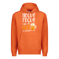 Carrot Hocus Pocus I Need Beer To Focus Funny Halloween Witch 1 Premium Hoodie - InspiraDesign