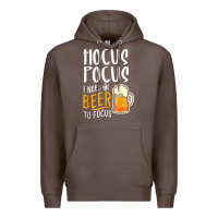 Coffee Hocus Pocus I Need Beer To Focus Funny Halloween Witch 1 Premium Hoodie - InspiraDesign