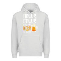 Dove Grey Hocus Pocus I Need Beer To Focus Funny Halloween Witch 1 Premium Hoodie - InspiraDesign