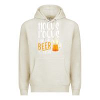Oatmeal Heather Hocus Pocus I Need Beer To Focus Funny Halloween Witch 1 Premium Hoodie - InspiraDesign