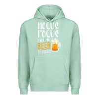 Seafoam Hocus Pocus I Need Beer To Focus Funny Halloween Witch 1 Premium Hoodie - InspiraDesign