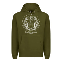 Army Green Universite Paris La Sorbonne Premium Hoodie - InspiraDesign