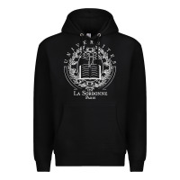 Black Universite Paris La Sorbonne Premium Hoodie - InspiraDesign