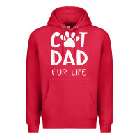 Cardinal funny cat dad fathers day gift shirt fur life cat tee Premium Hoodie - InspiraDesign