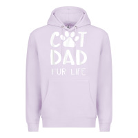 Lilac funny cat dad fathers day gift shirt fur life cat tee Premium Hoodie - InspiraDesign