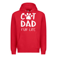Funny Cat Dad Fathers Day Gift Shirt Fur Life Cat Tee Premium Hoodie | Teevron