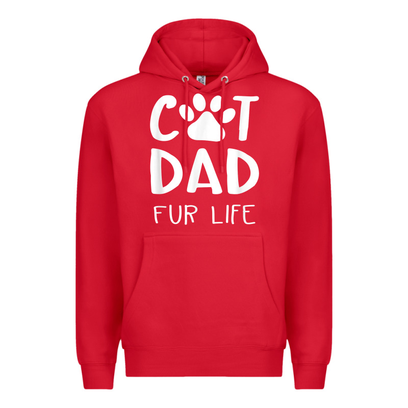 Funny Cat Dad Fathers Day Gift Shirt Fur Life Cat Tee Premium Hoodie by InspiraDesign | Teevron
