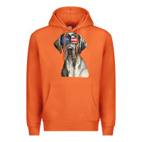 Carrot great dane sunglasses american usa flag 4th of july fourth t shirt Premium Hoodie - InspiraDesign