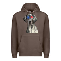 Great Dane Sunglasses American Usa Flag 4th Of July Fourth T Shirt Premium Hoodie | Teevron