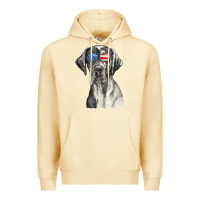 Pina Colada great dane sunglasses american usa flag 4th of july fourth t shirt Premium Hoodie - InspiraDesign