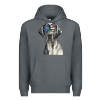Rock great dane sunglasses american usa flag 4th of july fourth t shirt Premium Hoodie - InspiraDesign