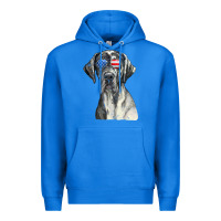 True Royal great dane sunglasses american usa flag 4th of july fourth t shirt Premium Hoodie - InspiraDesign