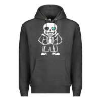 Charcoal Heather undertale sans Premium Hoodie - InspiraDesign
