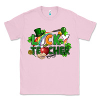 Bubblegum Pink lucky teacher St. Patricks Day Classic Tee - FaDigitalArtStudio