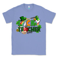 Colony Blue lucky teacher St. Patricks Day Classic Tee - FaDigitalArtStudio