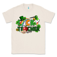 Natural lucky teacher St. Patricks Day Classic Tee - FaDigitalArtStudio