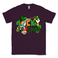 Plum lucky teacher St. Patricks Day Classic Tee - FaDigitalArtStudio