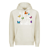 Oatmeal Heather With God All Things Are Possible  Religious Butterfly Art Premium Hoodie - InspiraDesign