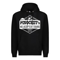 Black Pinochet Helicopter Tours Premium Hoodie - InspiraDesign