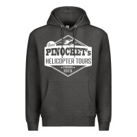 Charcoal Heather Pinochet Helicopter Tours Premium Hoodie - InspiraDesign