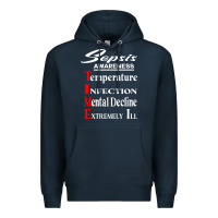 Navy Sepsis Awareness  Know Sepsis Signs  Sepsis Surviv Premium Hoodie - InspiraDesign