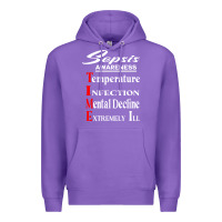 Purple Sepsis Awareness  Know Sepsis Signs  Sepsis Surviv Premium Hoodie - InspiraDesign