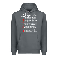 Rock Sepsis Awareness  Know Sepsis Signs  Sepsis Surviv Premium Hoodie - InspiraDesign