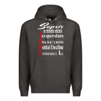 Smoke Sepsis Awareness  Know Sepsis Signs  Sepsis Surviv Premium Hoodie - InspiraDesign