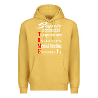 Antique Gold Sepsis Awareness  Know Sepsis Signs  Sepsis Surviv Premium Hoodie - InspiraDesign
