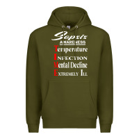 Army Green Sepsis Awareness  Know Sepsis Signs  Sepsis Surviv Premium Hoodie - InspiraDesign
