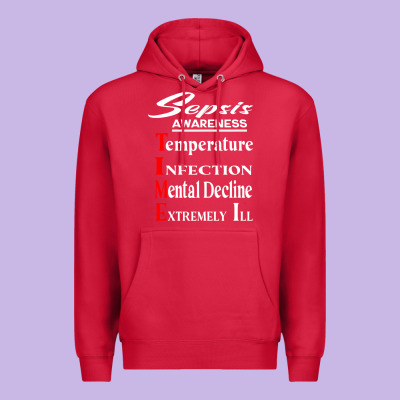 Sepsis Awareness  Know Sepsis Signs  Sepsis Surviv Premium Hoodie Designed By Inspiradesign