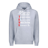 Heather Grey Sepsis Awareness  Know Sepsis Signs  Sepsis Surviv Premium Hoodie - InspiraDesign