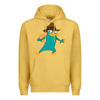 Antique Gold Perry The Platypus Premium Hoodie - InspiraDesign