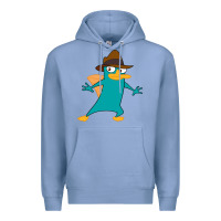 Colony Blue Perry The Platypus Premium Hoodie - InspiraDesign
