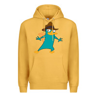 Mustard Perry The Platypus Premium Hoodie - InspiraDesign