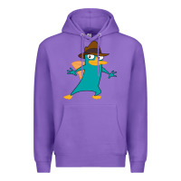 Purple Perry The Platypus Premium Hoodie - InspiraDesign