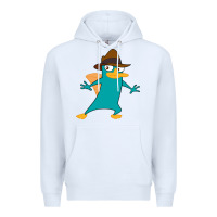 White Perry The Platypus Premium Hoodie - InspiraDesign