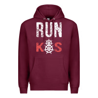 Burgundy RUN k8s Premium Hoodie - InspiraDesign