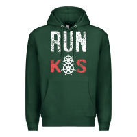 Sports Green RUN k8s Premium Hoodie - InspiraDesign